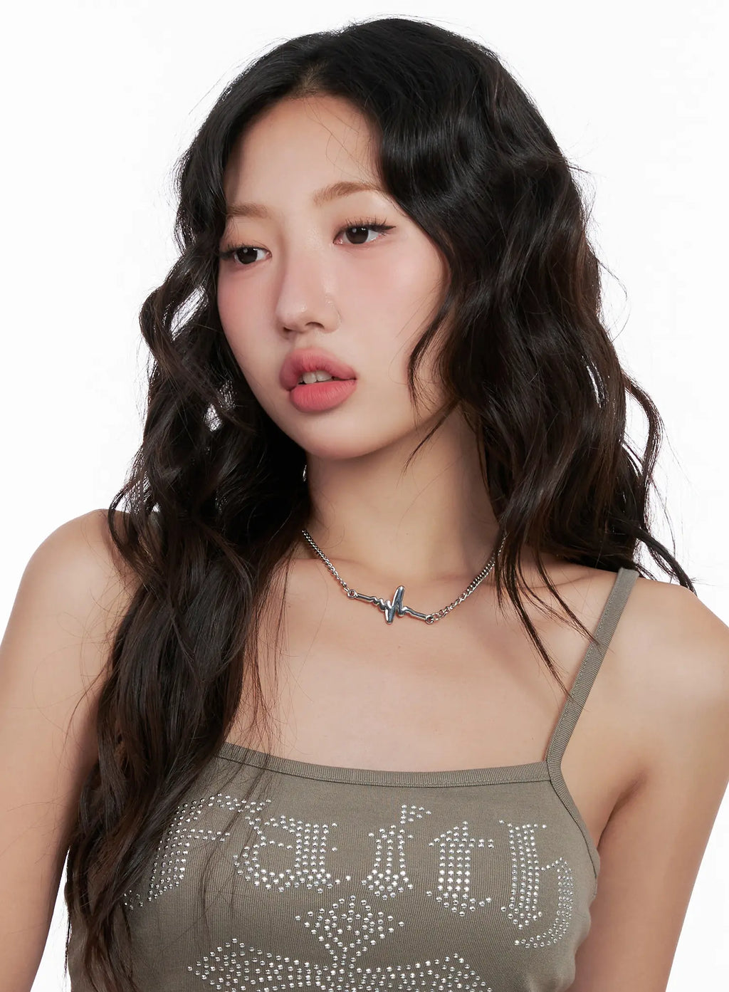 Heartbeat Pulse Line Necklace CL522