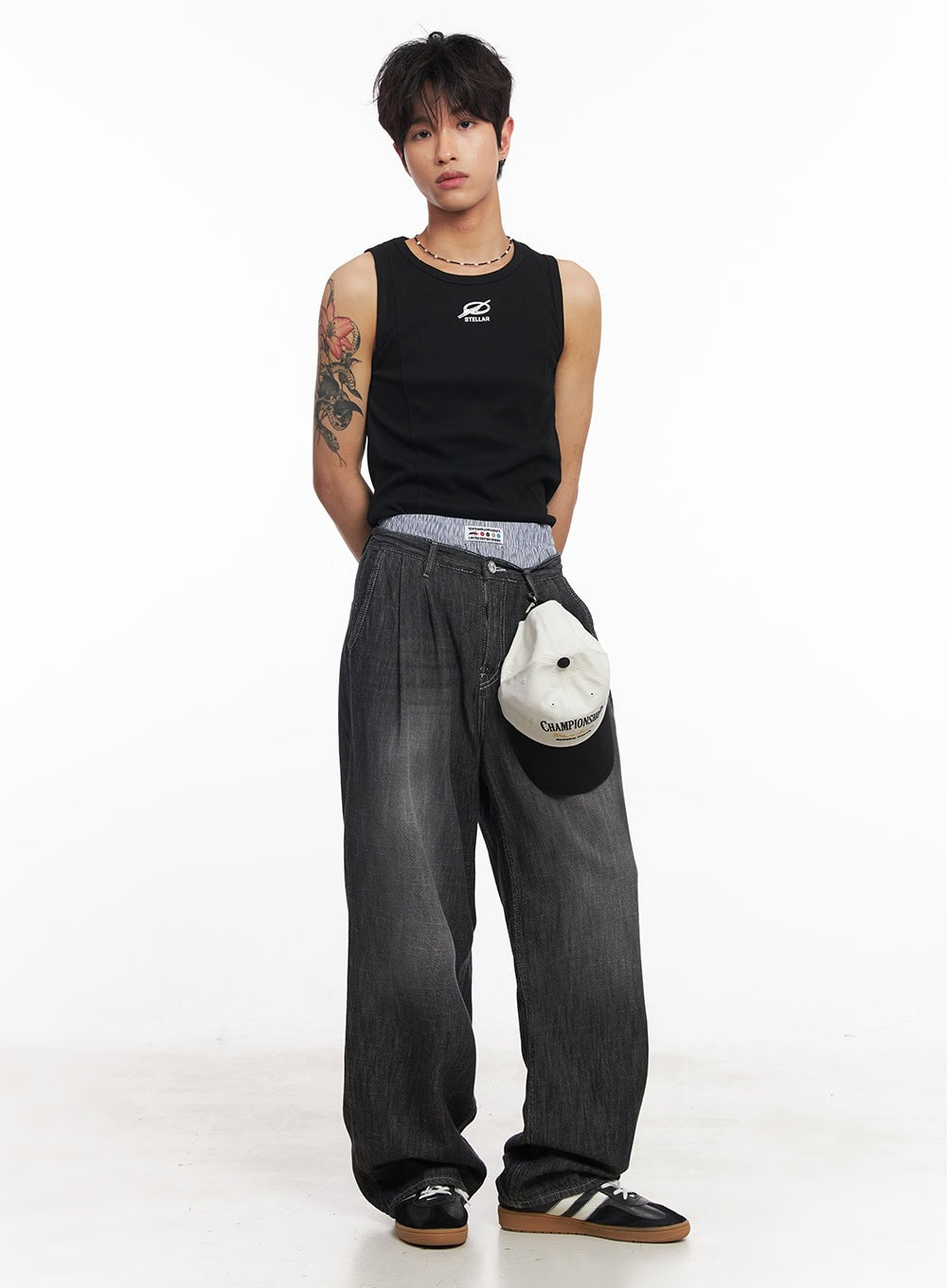 Men's Logo Slim Tank Top IY508