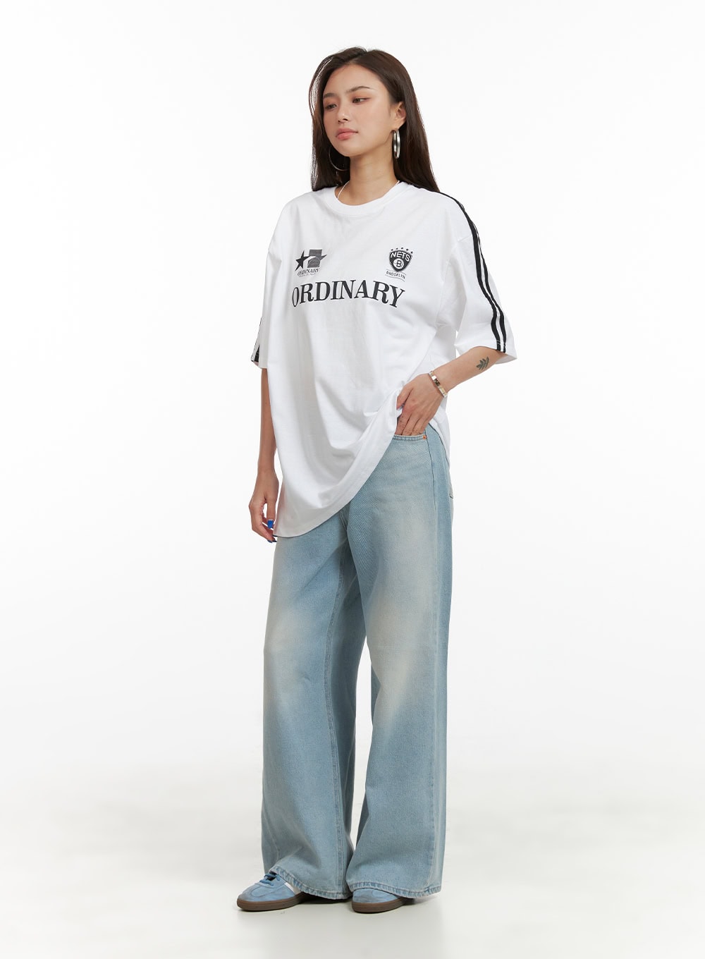 Washed Baggy Jeans CY431