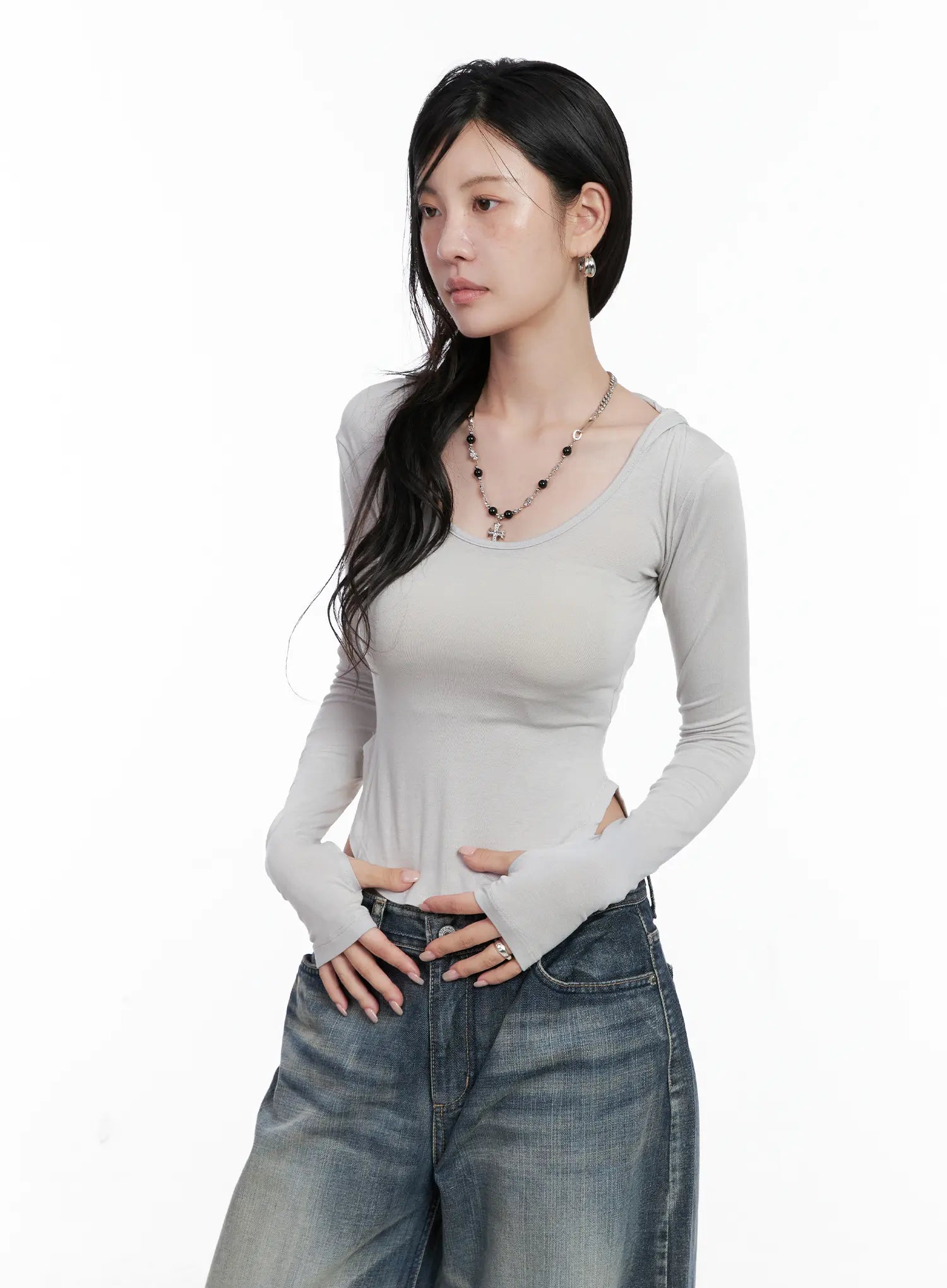 Basic Slim Fit Hoodie CS526