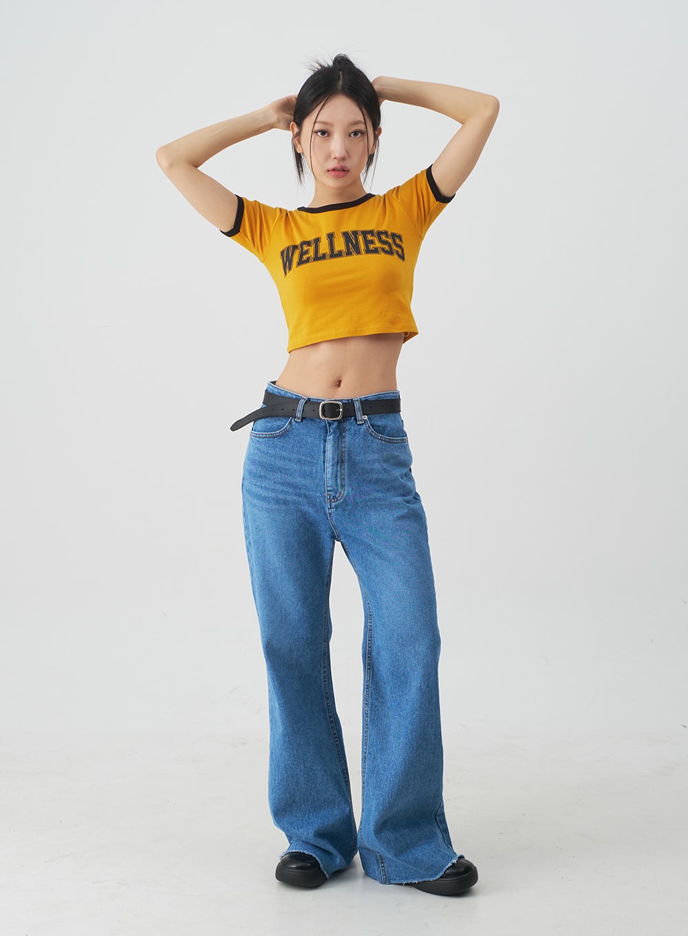 Extra Long Boot-cut Denim Pants CJ03