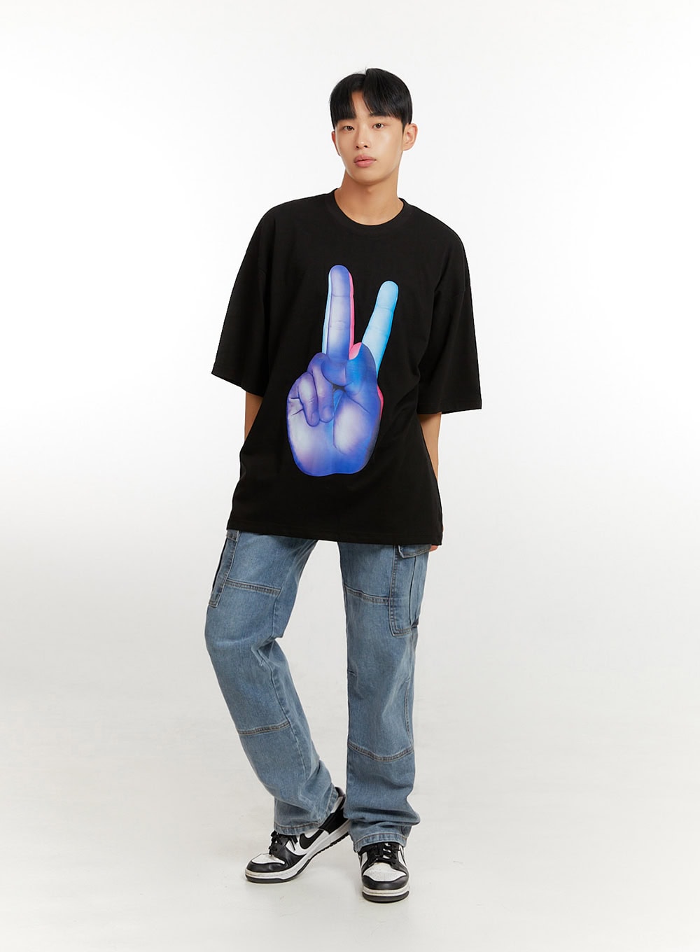 Men's Oversized Graphic T-Shirt IU426