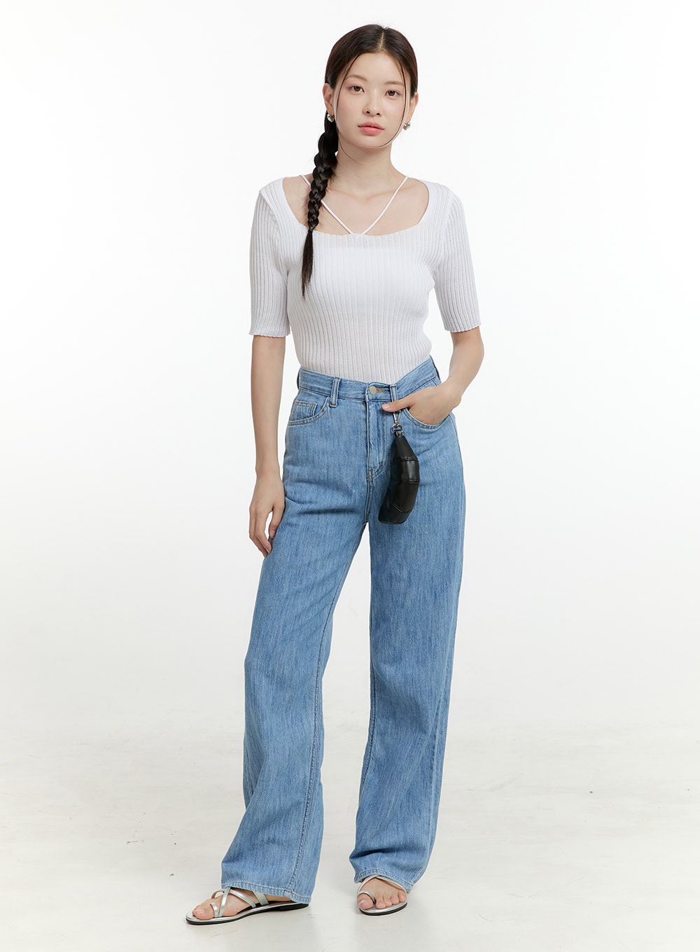 Loose Fit Straight Jeans OL424