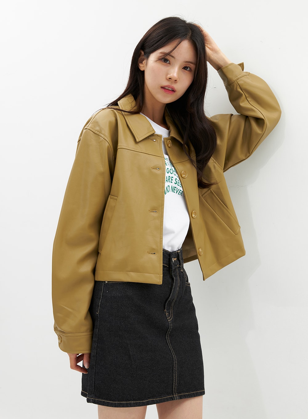 Denim Mini Skirt OS313