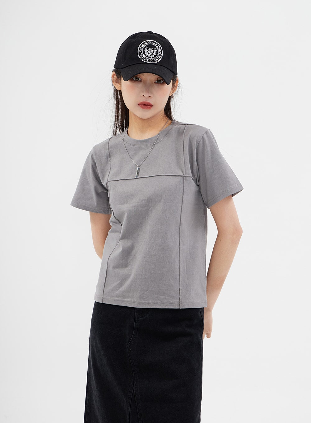 Short Sleeve T Shirt with Trim Detail CM3