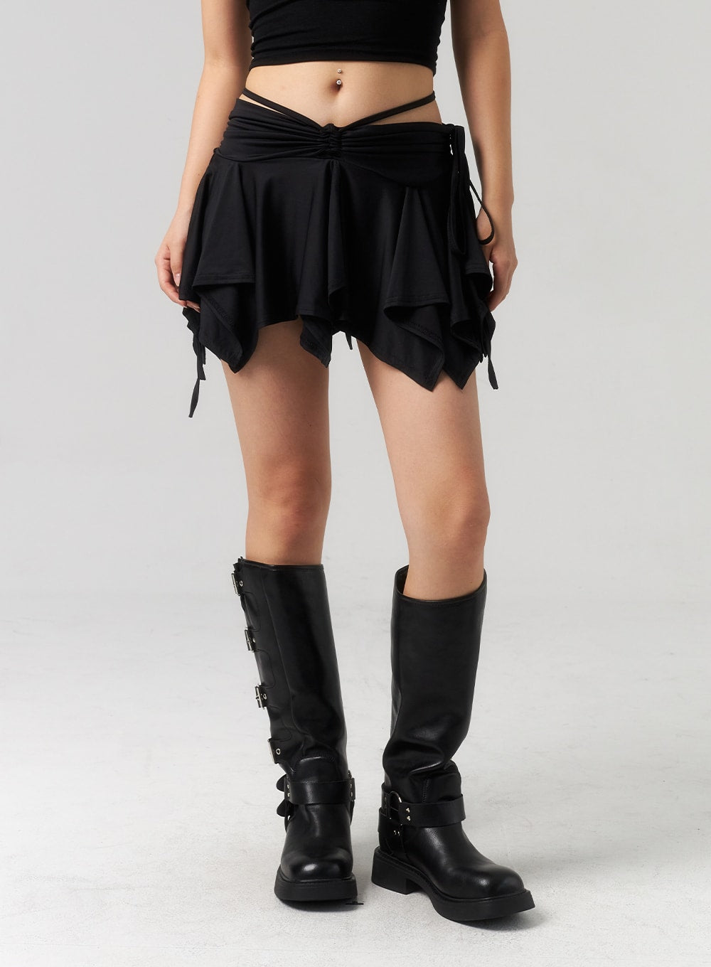 Waist Strap Mini Skirt CU330