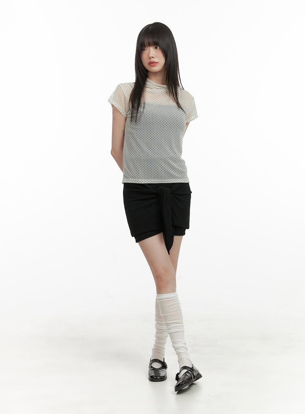 Front Wrap Cotton Shorts CY414