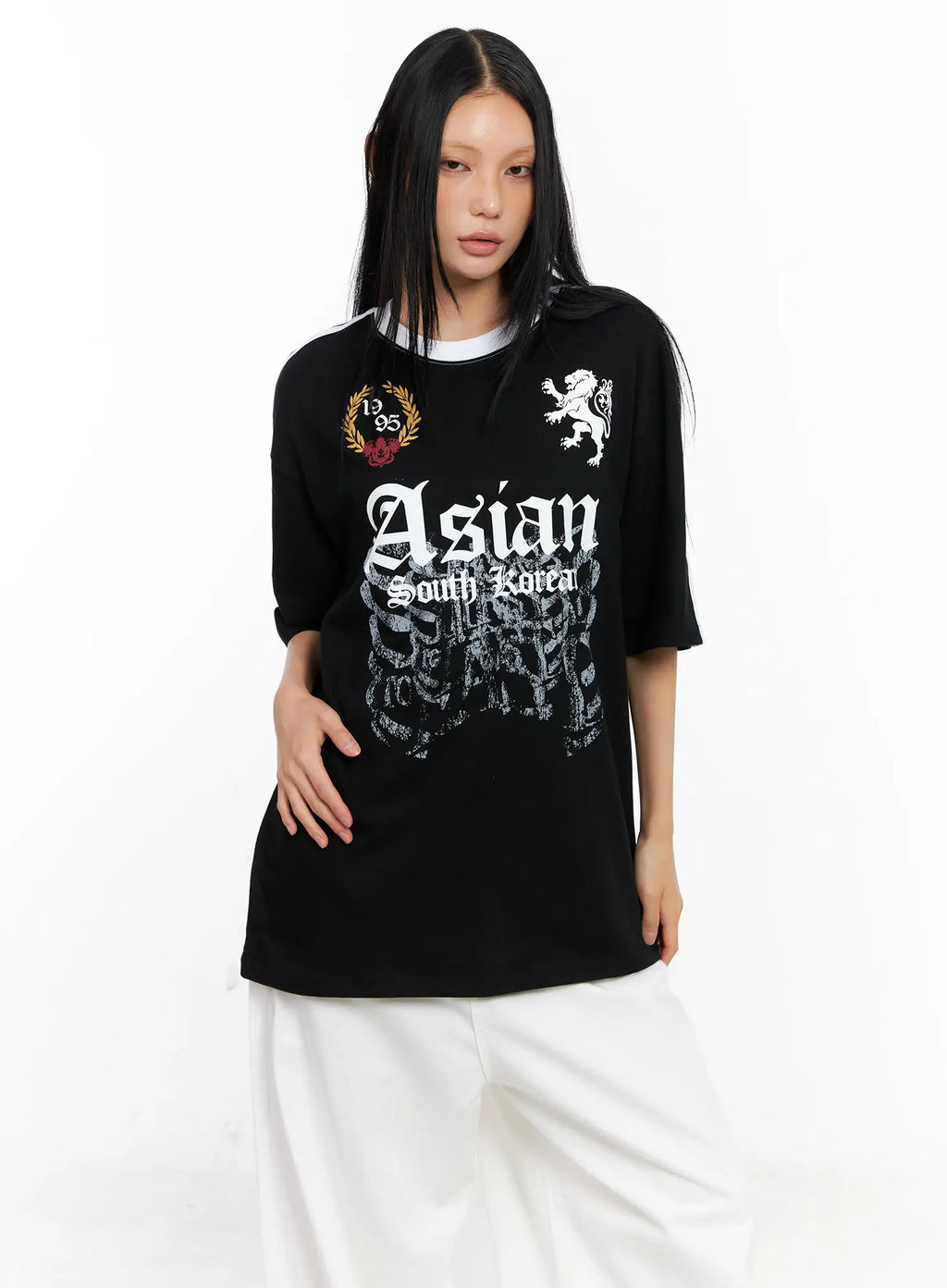 Oversized Graphic Logo Tee CL529