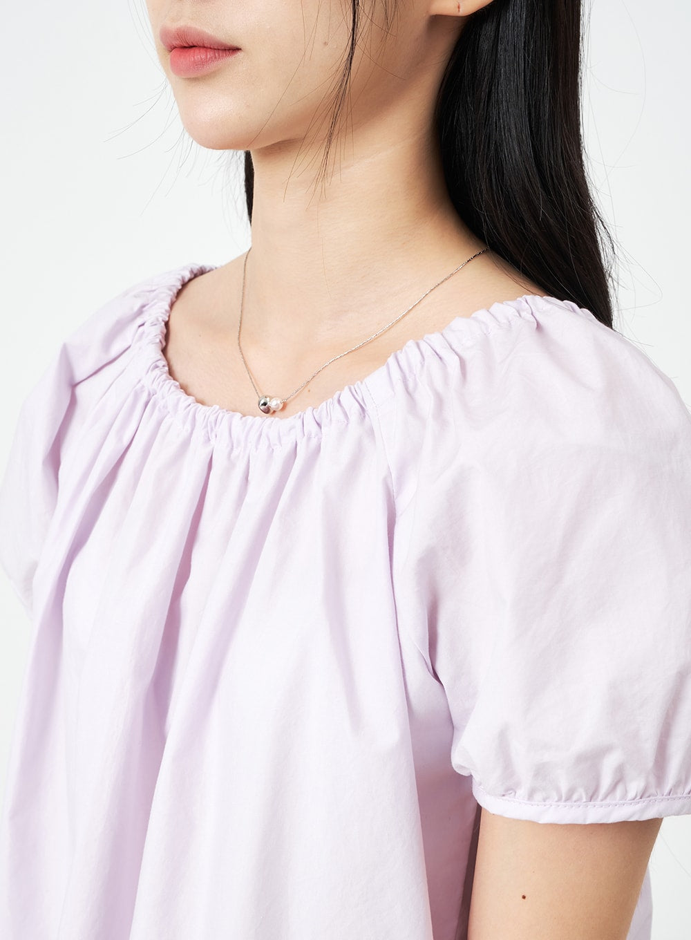 Simple Ball and Pearl Necklace OJ28