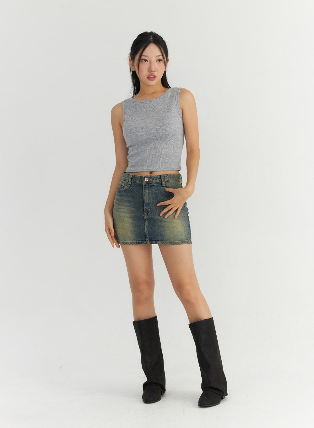 Rib Crop Tank Top CO304