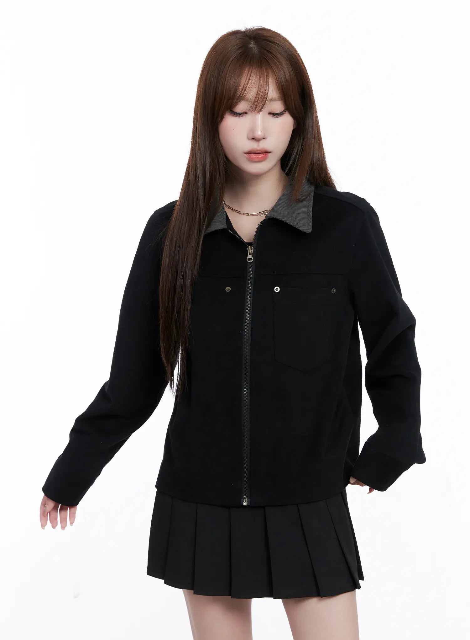 Corduroy Collar Jacket CG529