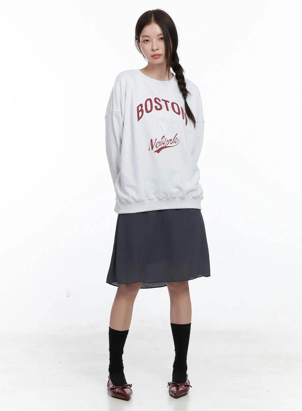 Lettering Oversized Sweatshirt CO503