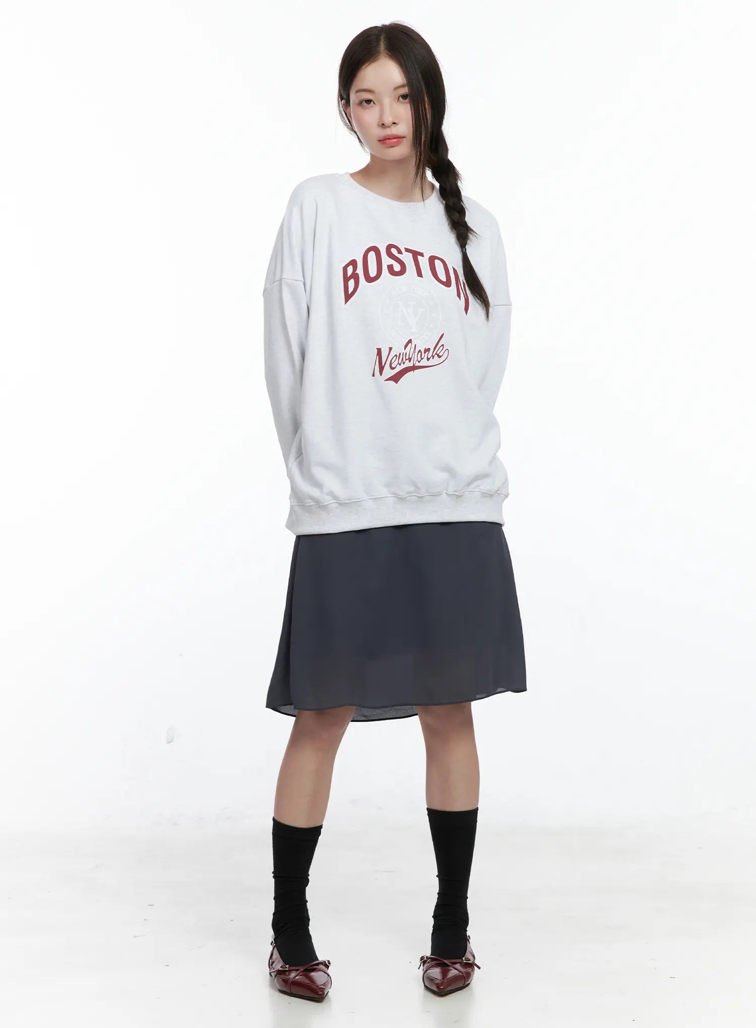 Lettering Oversized Sweatshirt CO503