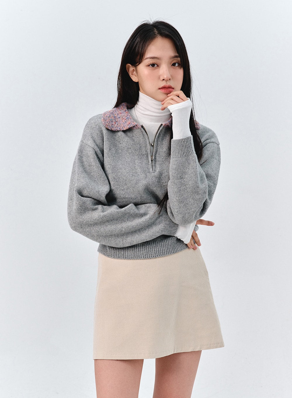 Corduroy Mini Skirt OO312