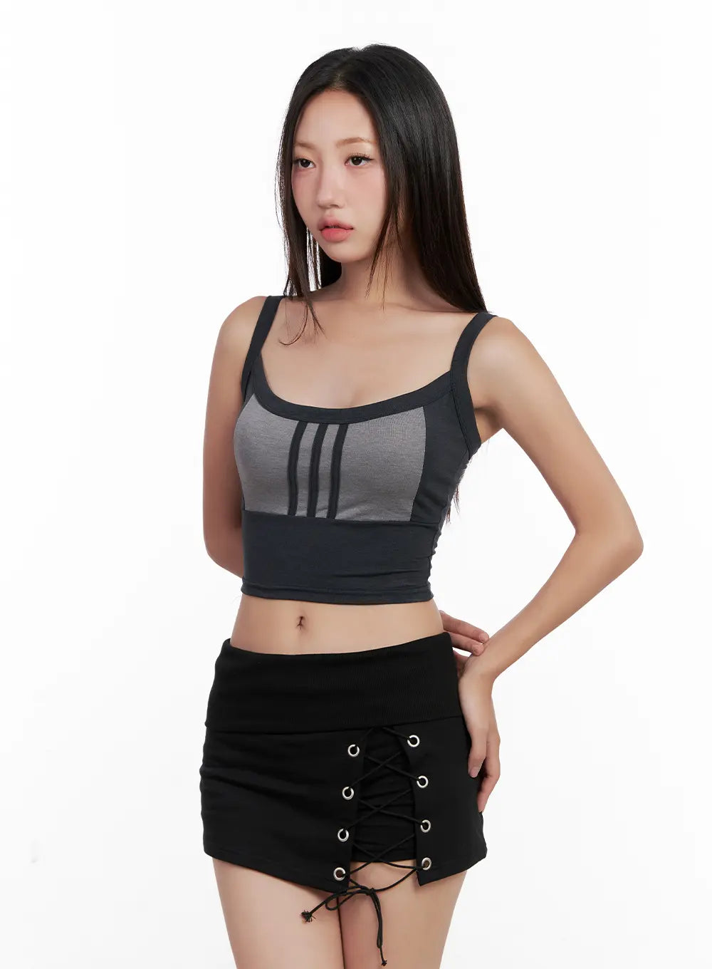 Contrast Crop Tank CL521