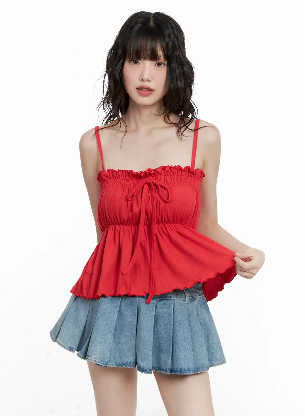 Ruffle Babydoll Top IL531