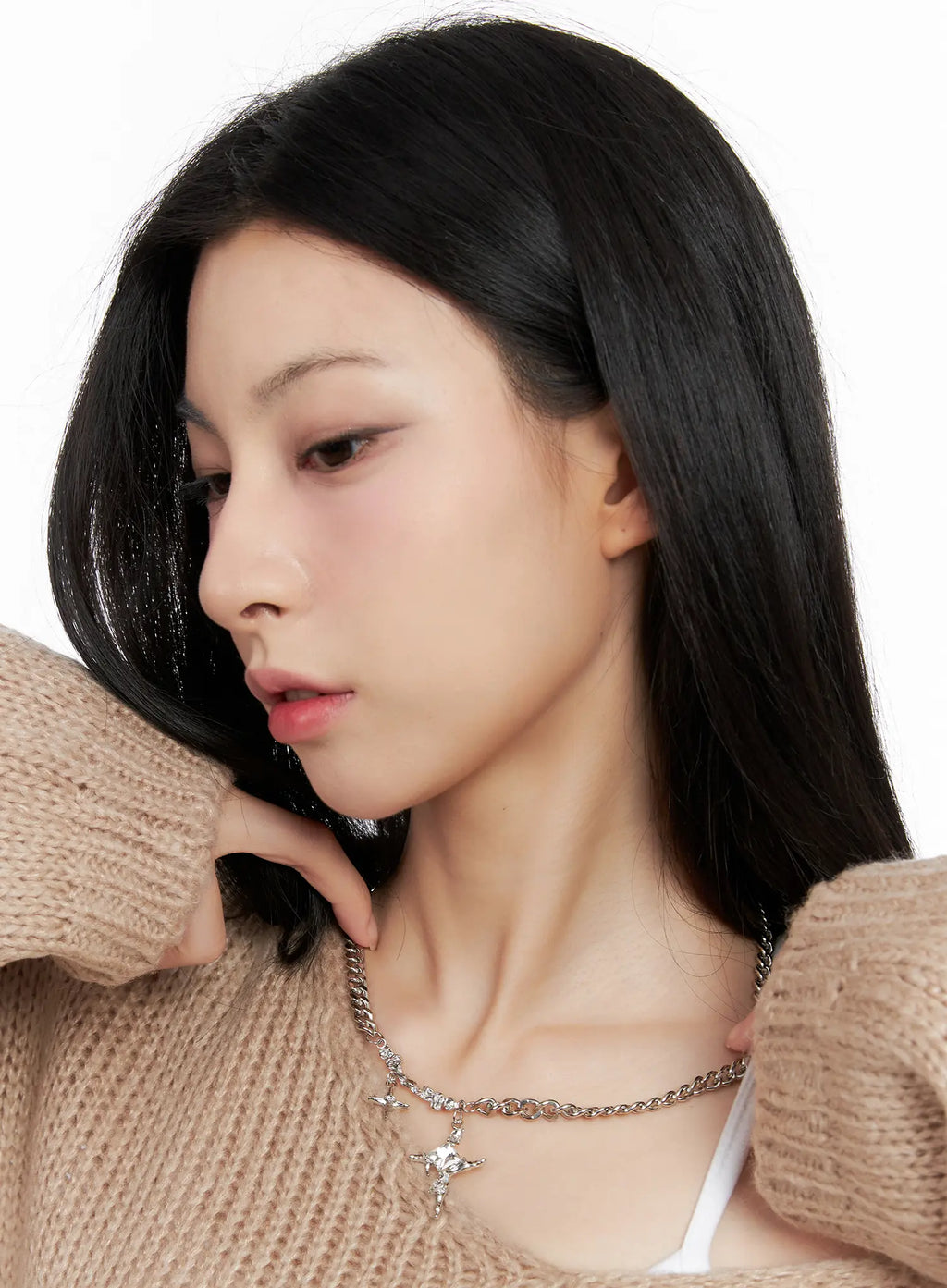 Twin Star Chain Necklace CG526