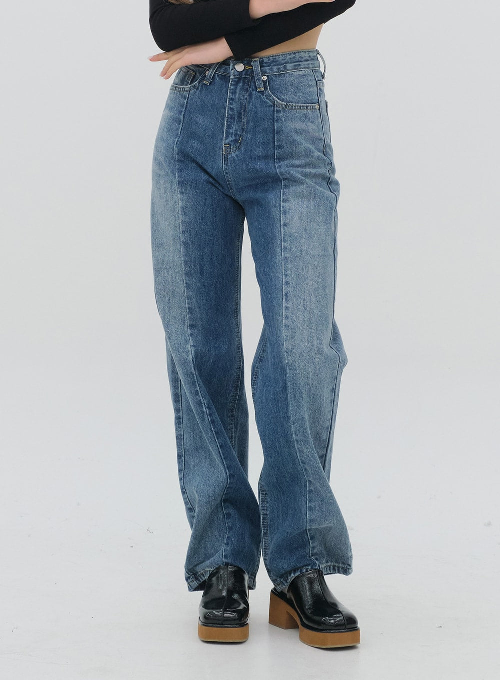 Colorblock Two Tone pants F28