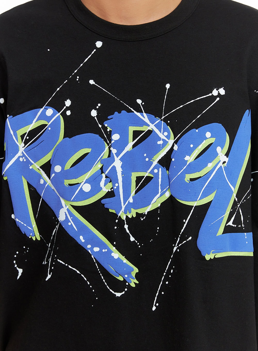 Men's Rebel Oversized Graphic T-Shirt IU412
