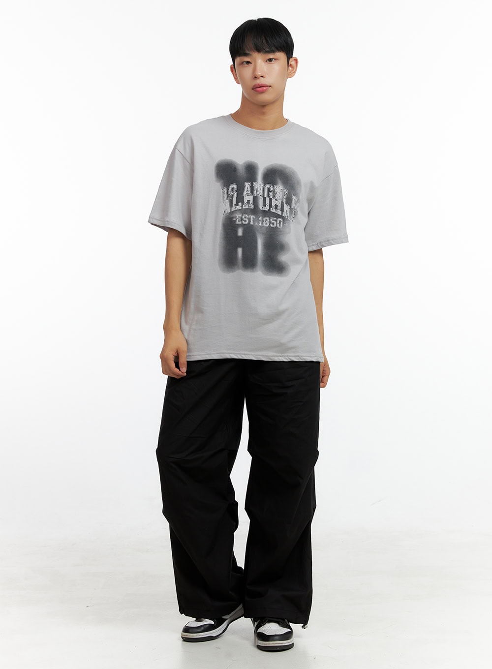 Men's Pintuck Banded Cotton Pants CL429