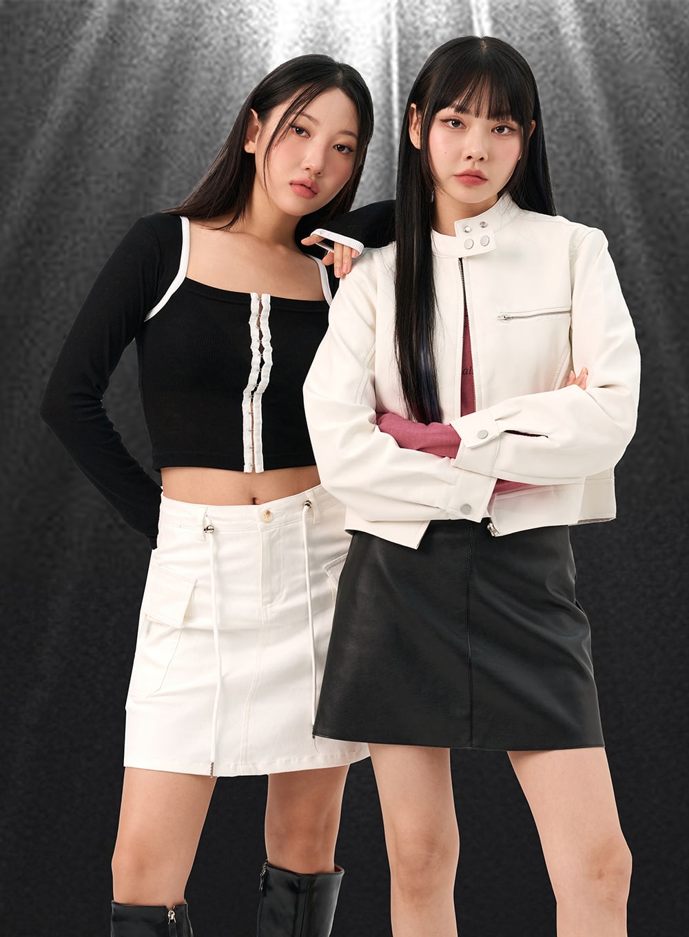 Contrasting Trim Crop Bolero Top IO317