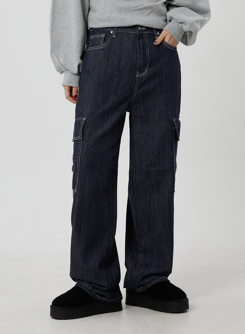 Wide Cargo Jeans CF302