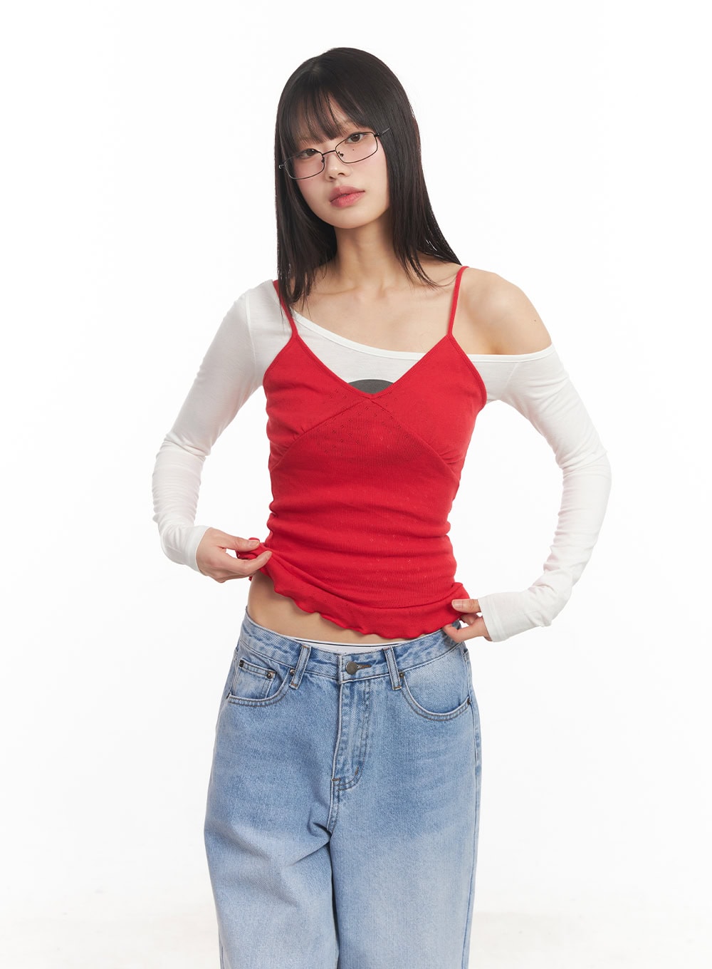 Frill-Trim Cami Top CA523