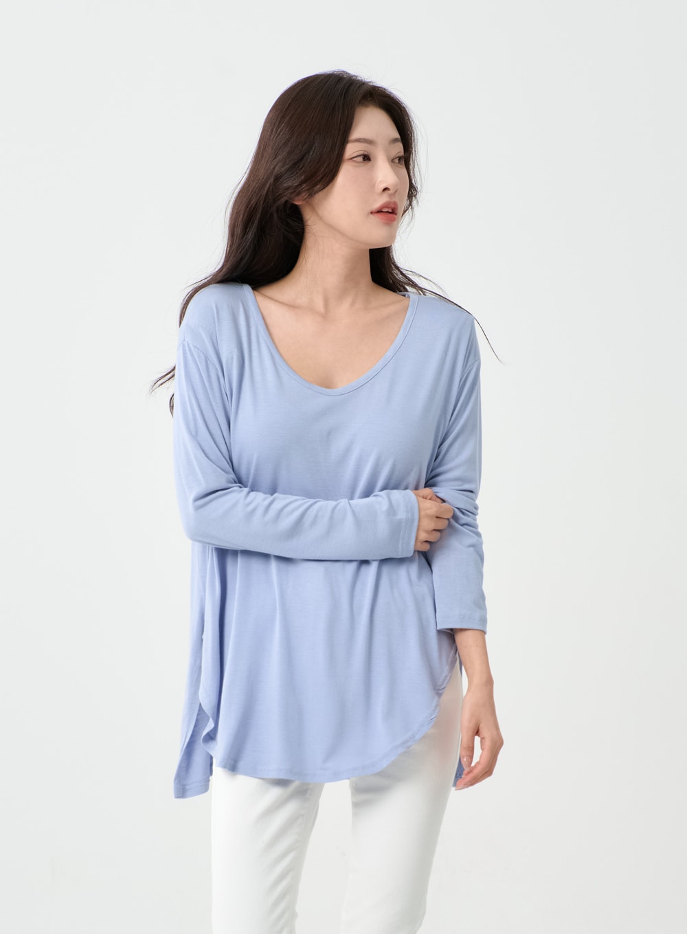 V-Neck Long T-Shirt IO14