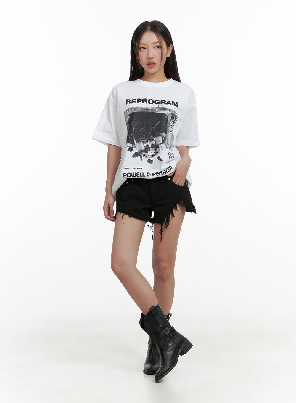 Reprogram Graphic Oversized T-Shirt (Unisex) CU405