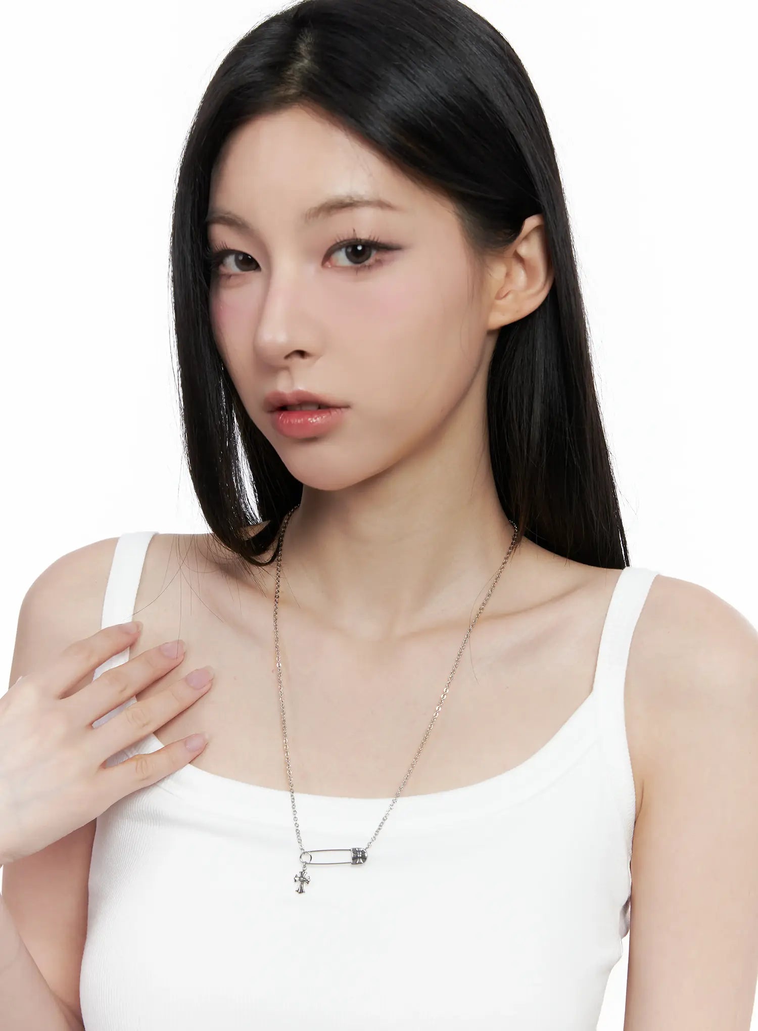 Safety Pin Necklace CO503