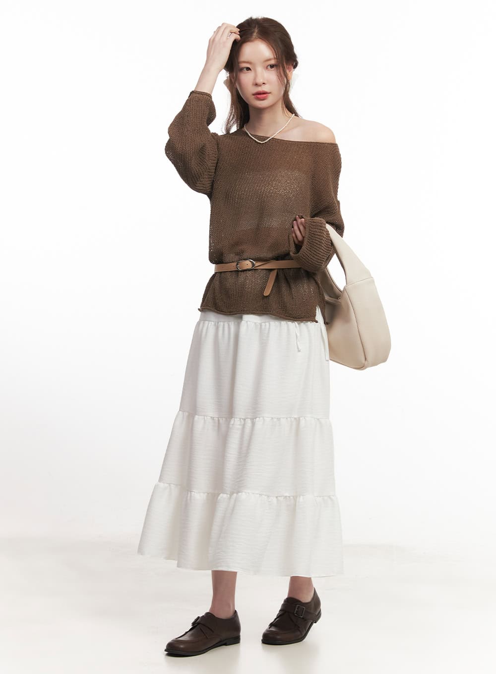 Sheer Relaxed-Fit Sweater CA502