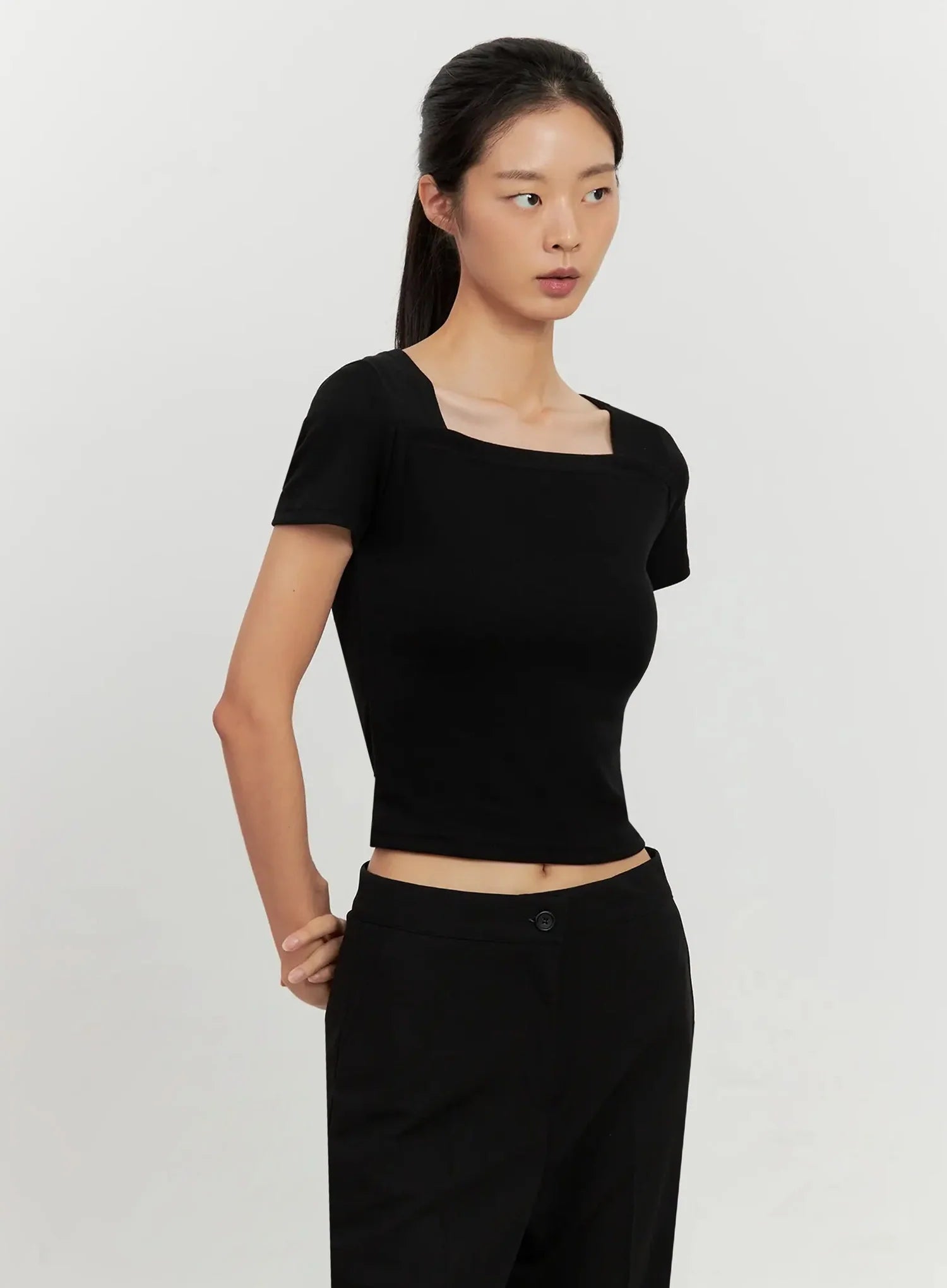 Classic Square-Neck Top IL528