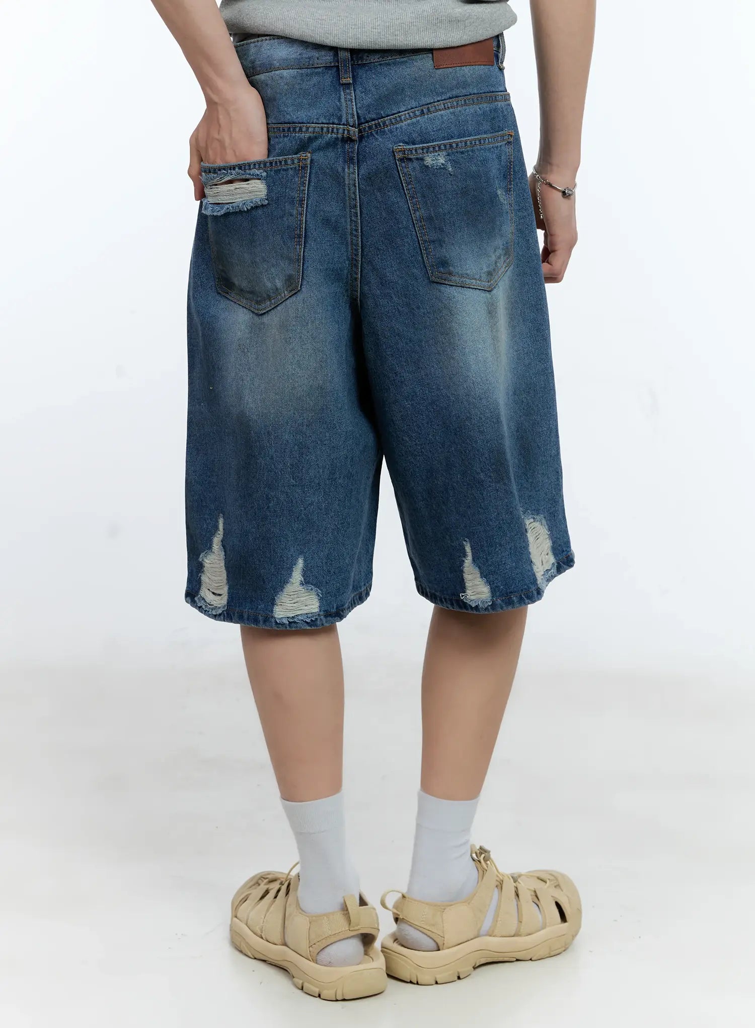 Men's Vintage Distressed Jorts IG501