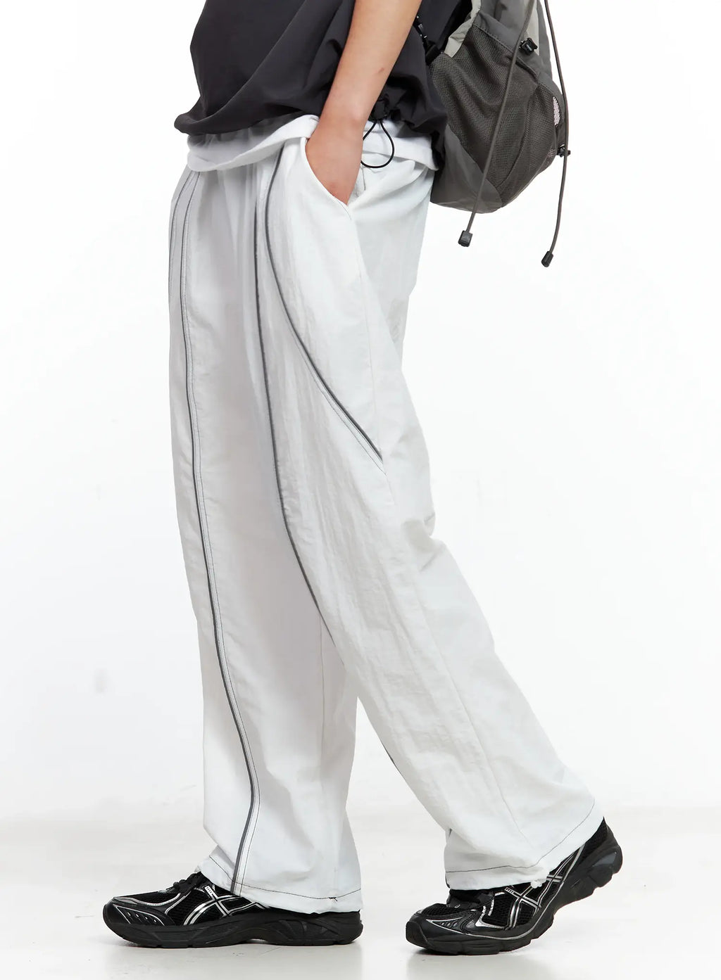 Men's Reflective Line String Nylon Pants IL511