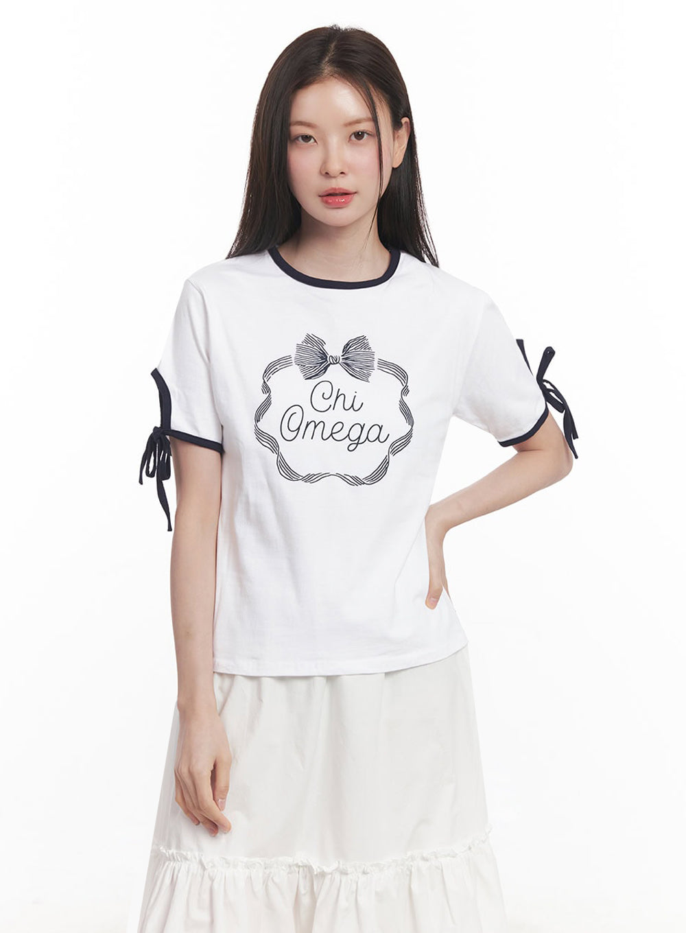 Ribbon Cut Graphic T-Shirt IY509