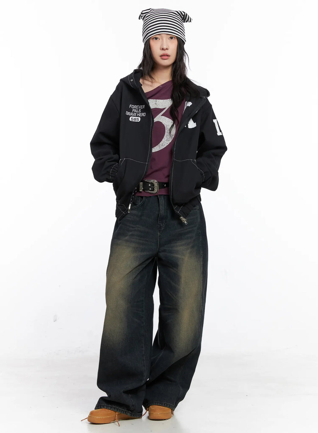 Oversized Stitch Hoodie Jacket CO507