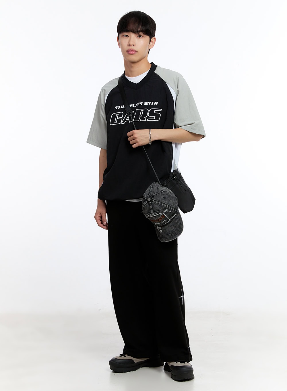 Men's Cars Raglan Windbreaker T-Shirt IY529