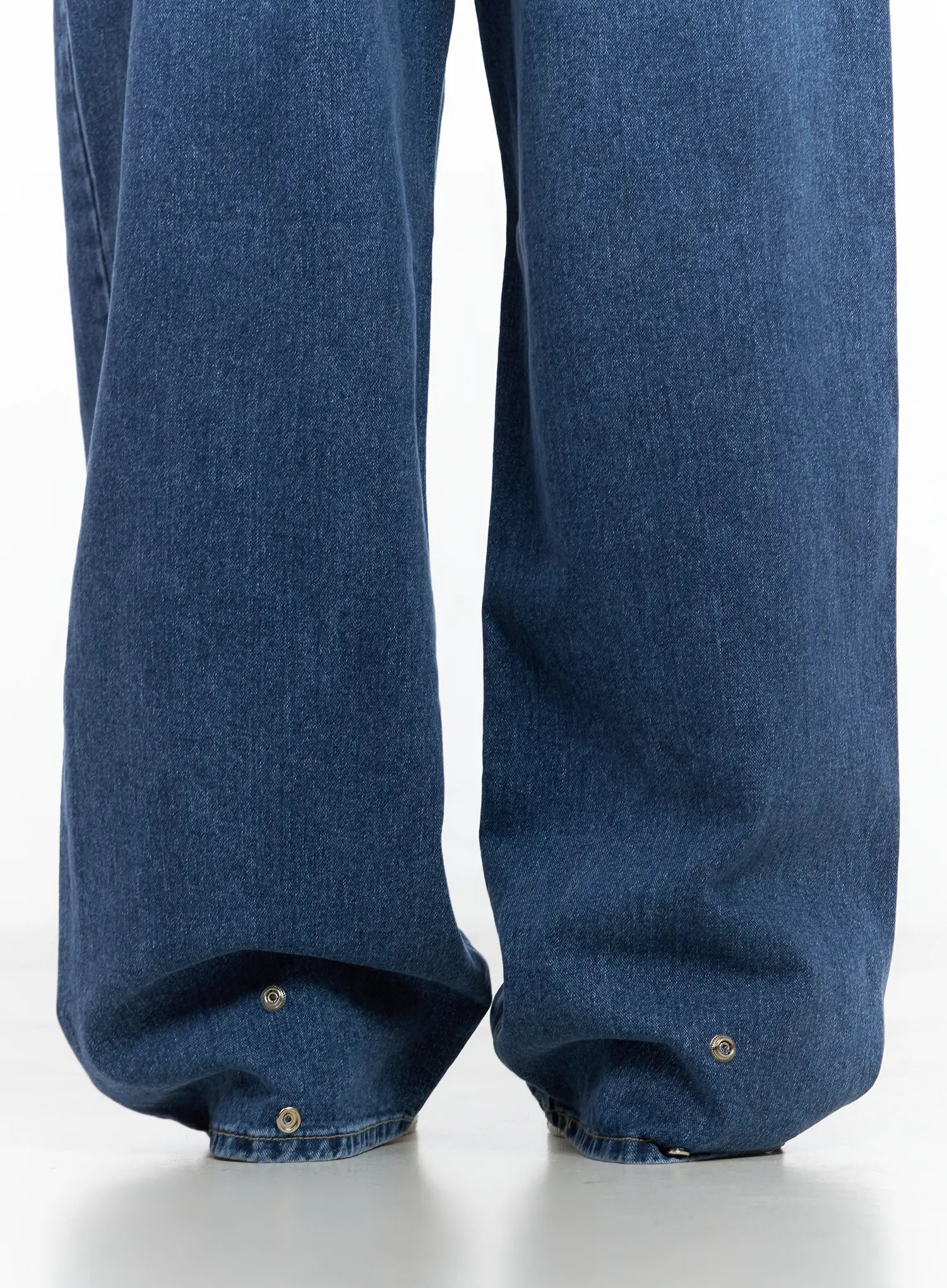 Hayoung Washed Wide-Leg Denim Jeans CL509