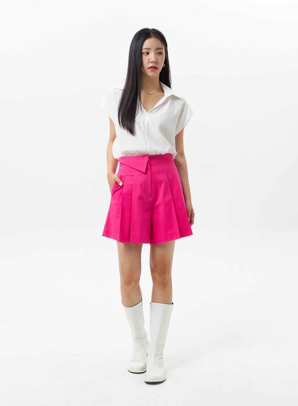 Drop Shoulder Blouse OU323