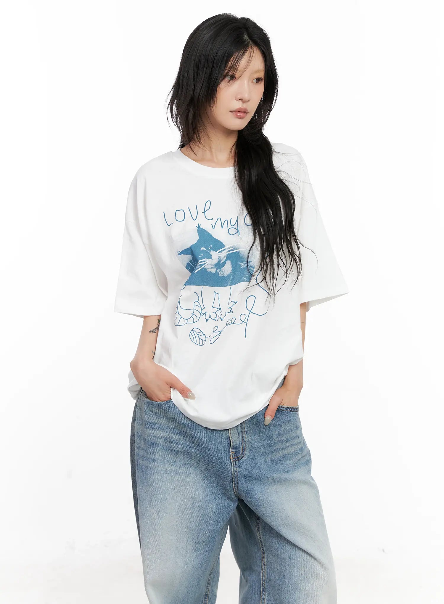 Oversized Graphic Tee CL528