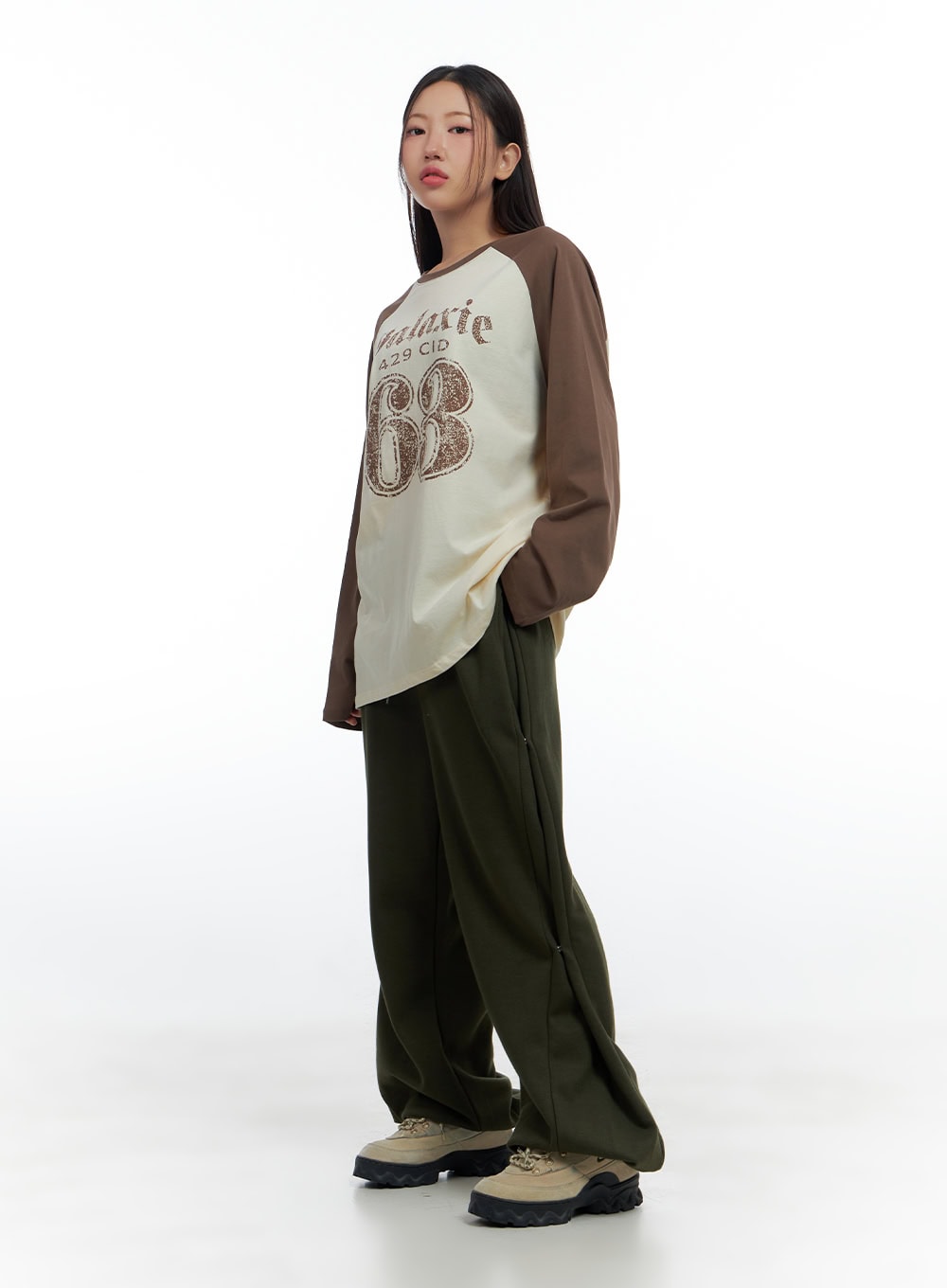 Side-Buttoned Wide-Leg Sweatpants CS424