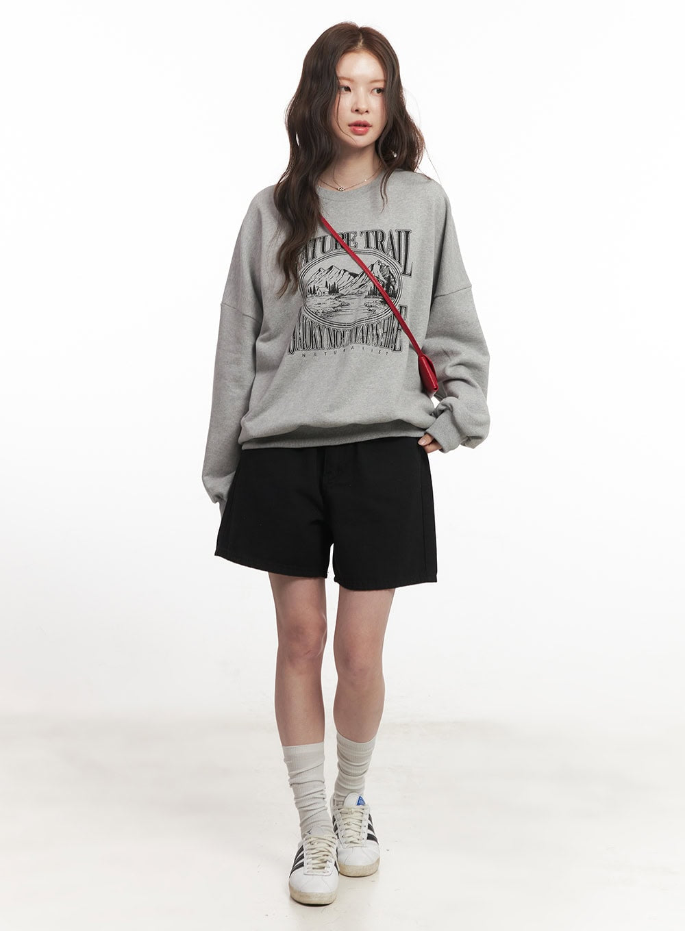 Nature Graphic Oversize Sweatshirt CA501