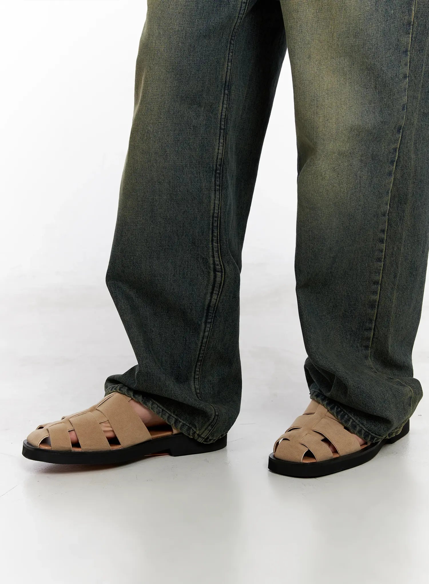 Men's Buckle Strap Sandals IG508