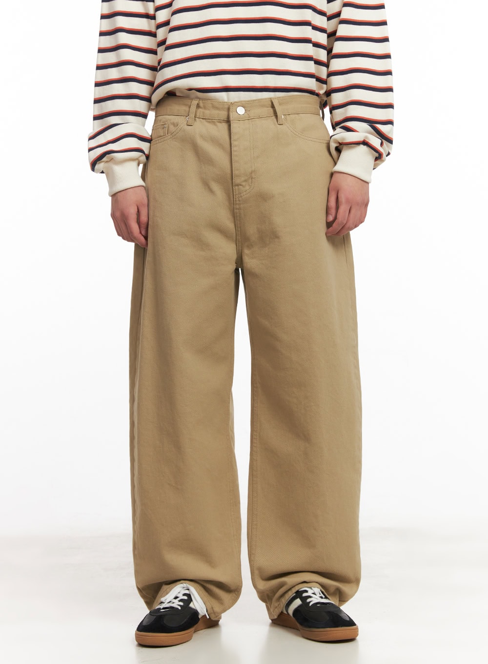 Men's Wide-Fit Cotton Pants IM514