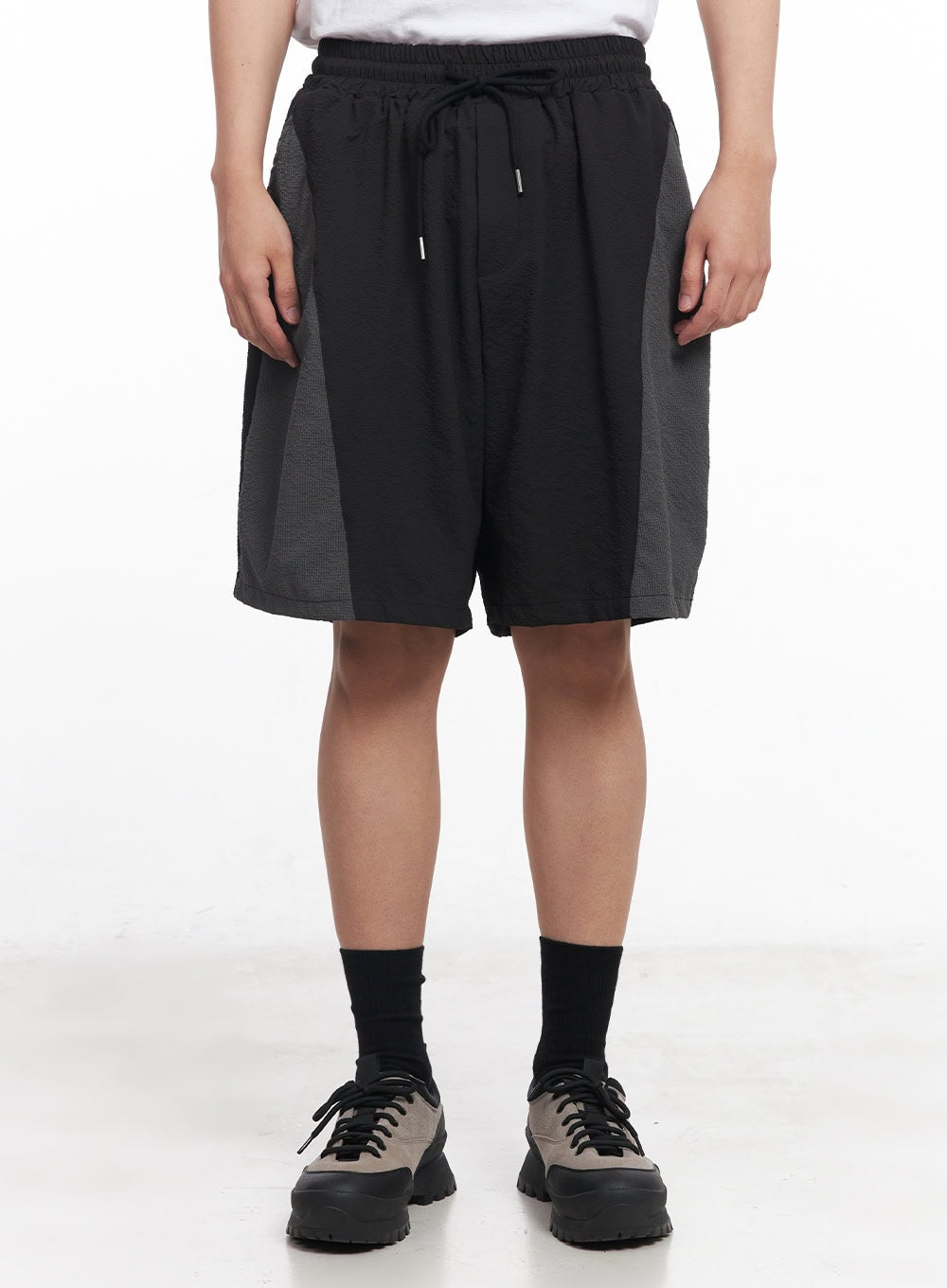 Men's Two-Tone Wide-Leg Shorts IY520