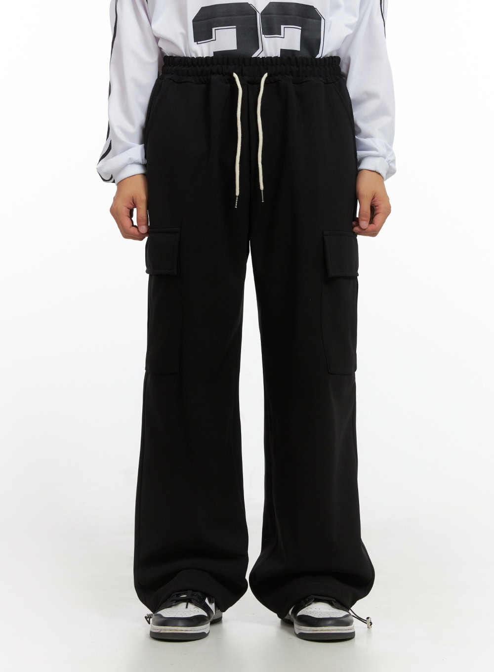 Men's String Cargo Wide Fit Pants IO420