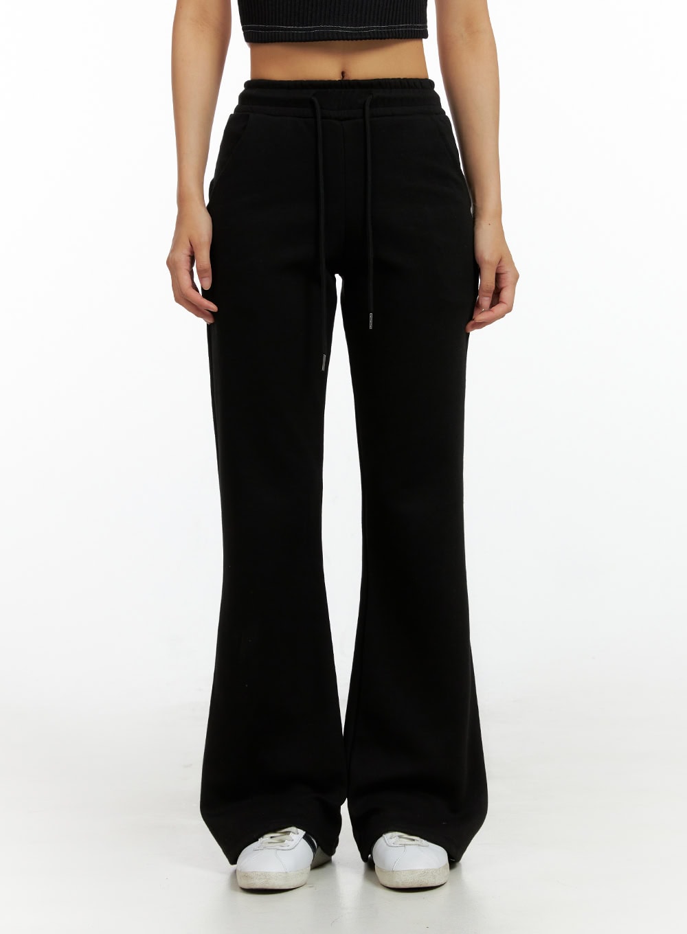 Slim Banded Bootcut Pants IL419