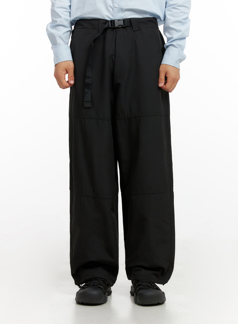 Men's Belted Wide Leg Trousers IG409