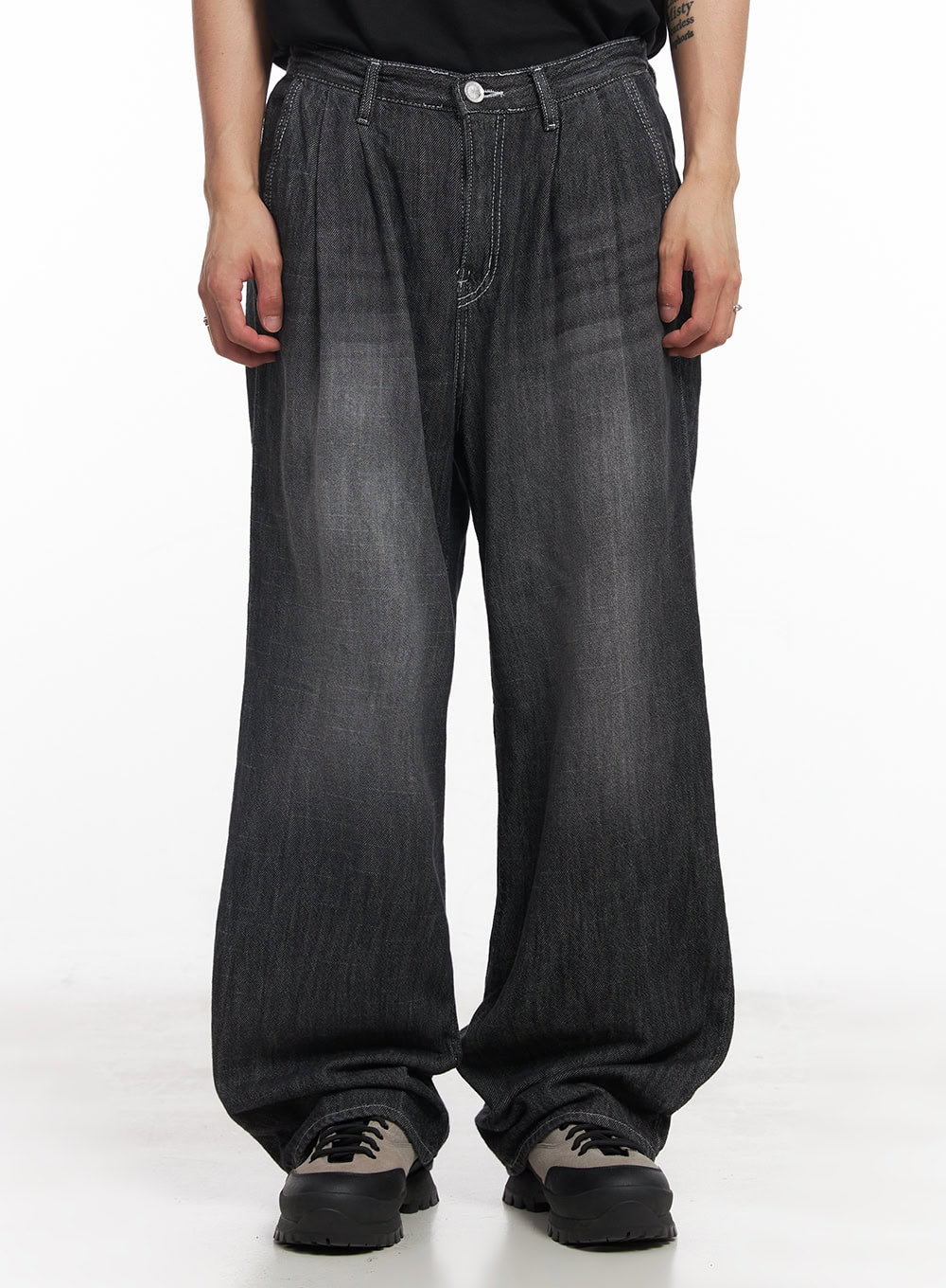 Men's Pintuck Linen Comfort Jeans IY508