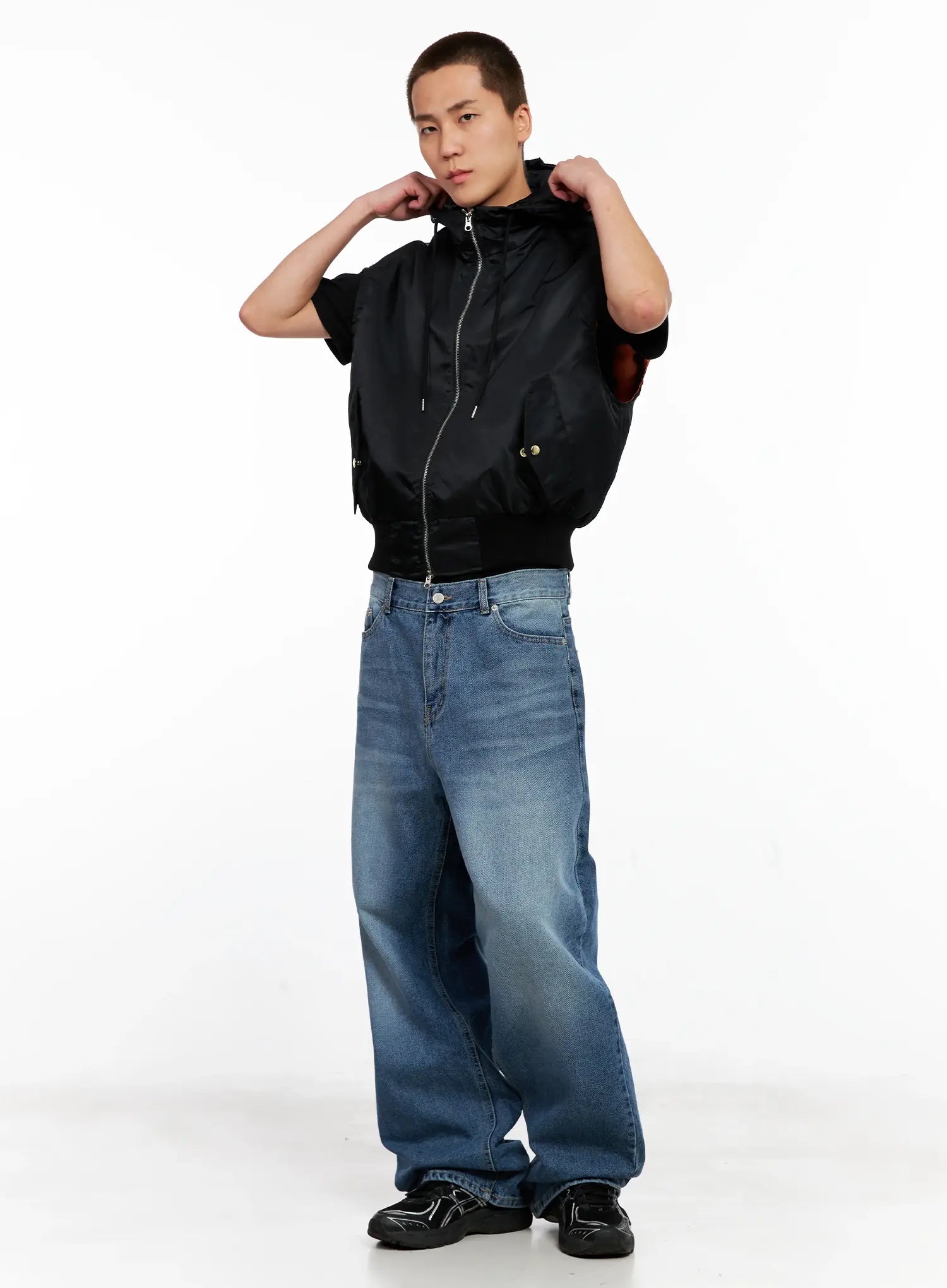 Men's Hooded MA-1 Vest IG511